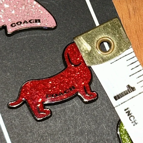 Brand New Coach Glitter Dinosaur & Dog & Unicorn Pin Badge Logo Japan - Picture 8 of 11